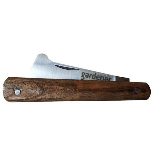 Gardener 10120 Ceviz Saplı Karbon Çelik Çok Amaçlı Aşı Bıçağı Aşı Çakısı