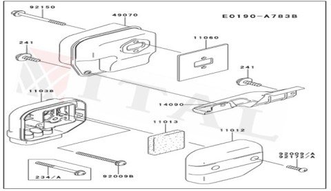 ITL-HAVA FİLTRE YATAĞI KAW. TH48
