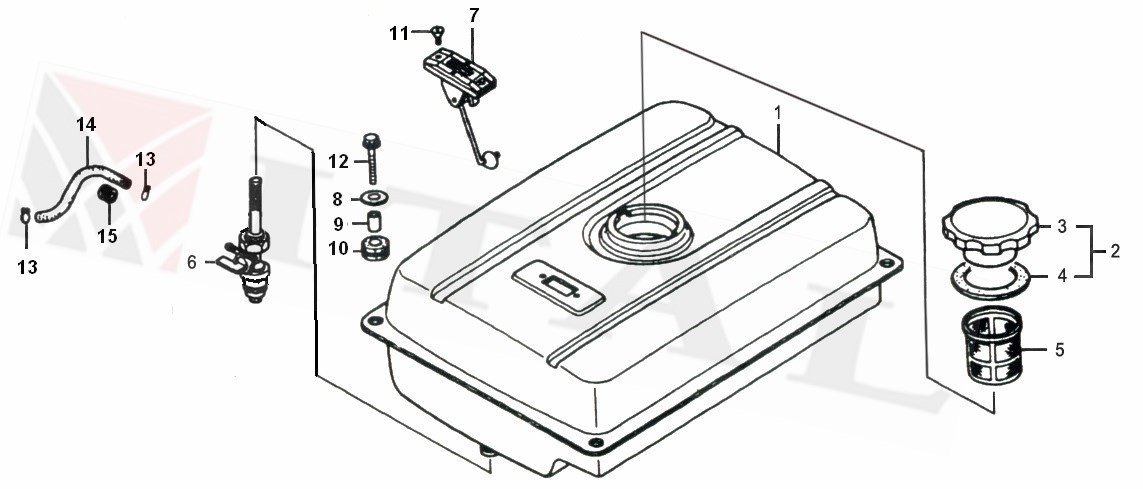 ITL-DEPO KAPAĞI BENZİN LC3000/6500