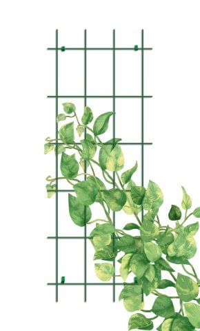 Gardener 74060 Sarmaşık Bitkilere Özel Metal Tırmanma Kafesi  - Yeşil 150cm X 60cm