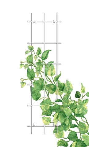 Gardener 73045 Sarmaşık Bitkilere Özel Metal Tırmanma Kafesi  - Beyaz 150cm X 45cm