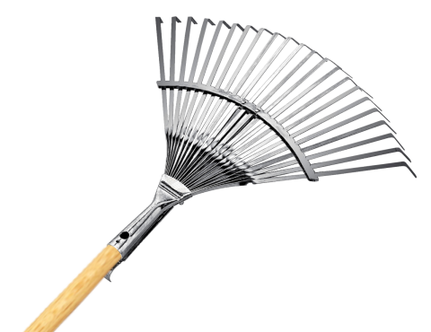 Gardener 10733 Ahşap Saplı, Ayarlı Metal Çim ve Yaprak Toplama Tırmığı