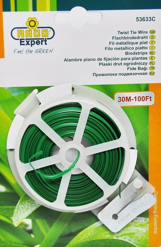 Raco 53633 Çok Amaçlı Kendinden Makaslı Fide ve Bitki Bağlama Teli - 30 m