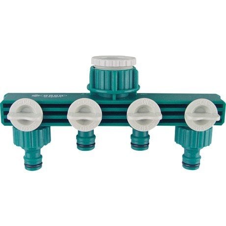 Raco 55257 Dörtlü (4'lü) Vanalı Su Musluk Dağıtıcı Adaptörü