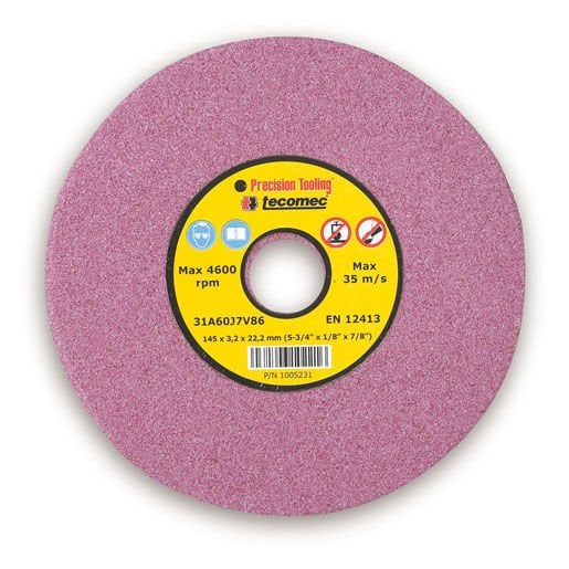 TECOMEC ZİNCİR BİLEME DİSKİ 145x22x3.2mm 91-3/25 / ORMAN AKSESUARI ZİNCİR BİLEME MAKİNESİ / BİLEME TAŞI / 01005003