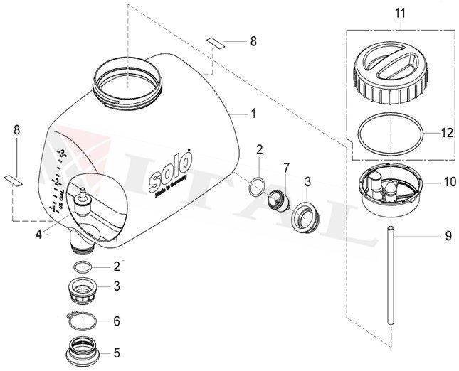 ITL-İLAÇ DEPOSU SOLO 451 20 LİTRE