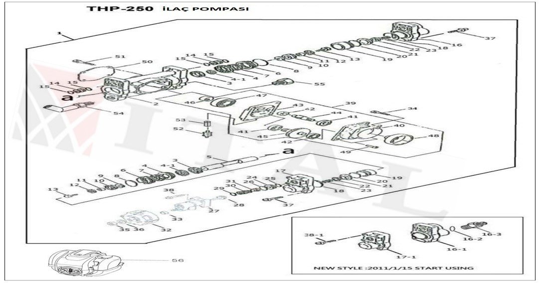 ITL-BASINÇ KAPAĞI ADAPTÖRÜ THP250 İLAÇLAMA