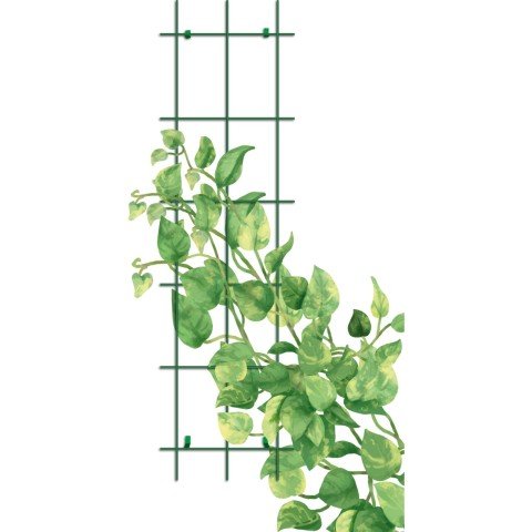 Gardener 74045 Sarmaşık Bitkilere Özel Metal Tırmanma Kafesi  - Yeşil 150cm X 45cm