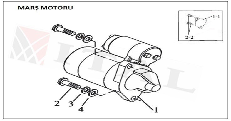 ITL-MARŞ MOTORU DİZEL 170/178/186