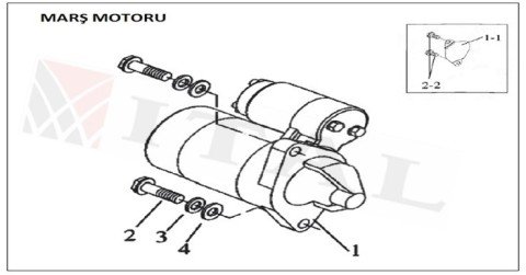 ITL-MARŞ MOTORU DİZEL 170/178/186