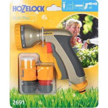 Hozelock 2691H Yuvarlak Başlıklı 8 Ayarlı Metal Hortum Tabancası