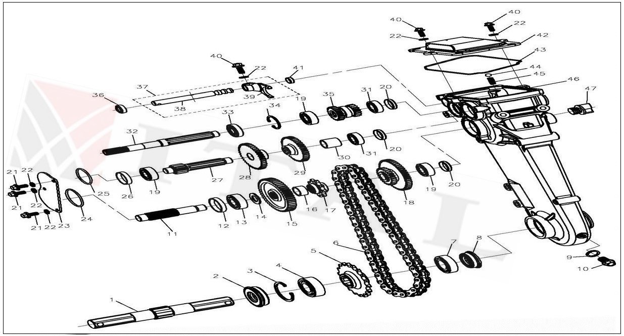 ITL-ÇAPA ŞAFT MİLİ KEÇESİ LC750 15X35X7