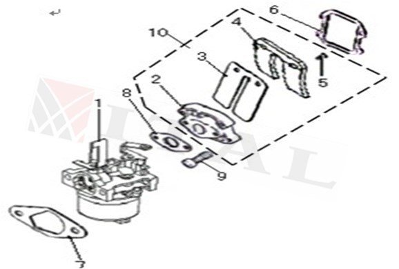 ITL-KARBÜRATÖR ADAPTÖRÜ ÇANTA JENERATÖR HHY960/950
