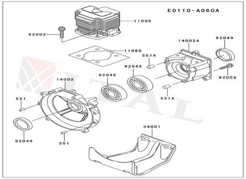 ITL-KARTER KAW. TH48 VOLANT TARAFI