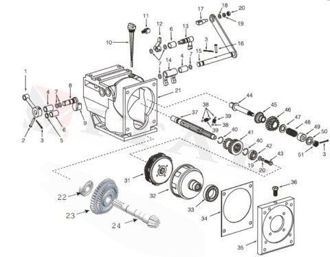ITL-DEBRİYAJ TELİ VİDASI HYUNDAI DİZEL ÇAPA 105FA/135F