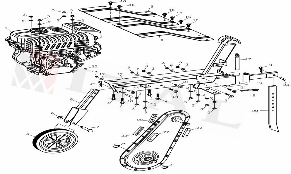 ITL-ÇAPA ŞAFT PİMİ LC900/LC1200