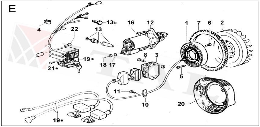 ITL-ŞARJ BOBİNİ DİZEL 12 HP KM500