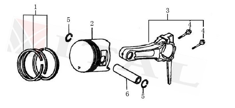 ITL-PİSTON TAKIM LC G340F STANDART 82MM