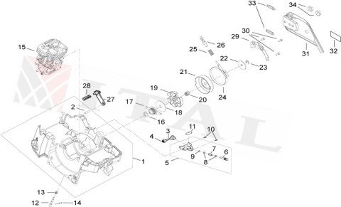 ITL-BİLYA ZİNCİR DİŞLİ SOLO 646/652/656 10X13X13