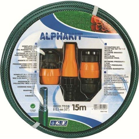 GF HORTUM ALPHA 1/2'' 25m ADAPTÖR KİTLİ / HORTUM BAHÇE GRUBU /  / 8000-7029