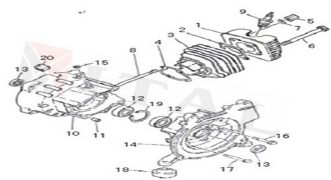 ITL-AMORTİSÖR ÇANTA JENERATÖR HHY960/950
