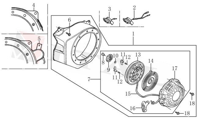 ITL-STARTER TIRNAK AÇICI KAPAK LC G160/G200F