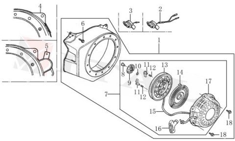 ITL-STARTER TIRNAK AÇICI KAPAK LC G160/G200F