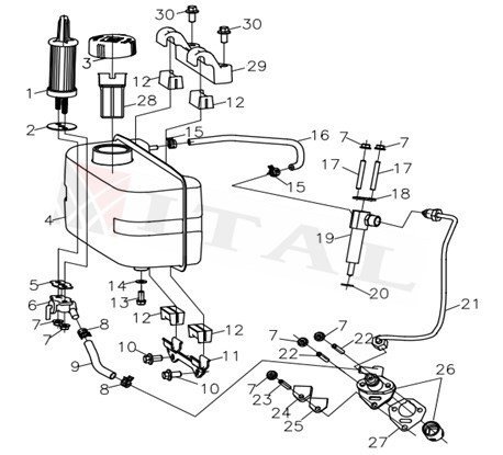ITL-YAKIT DEPO KAPAĞI DİZEL LONCIN 178F