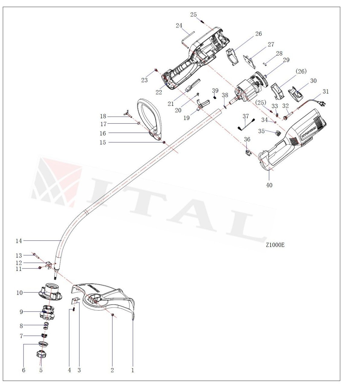 ITL-TETİK YAYI HZ1000 ELEKTRİKLİ TIRPAN