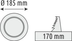 15W Sıva Altı Yuvarlak Panel