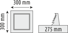 24W Sıva Altı Kare Panel