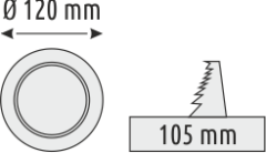 6W Sıva Altı Yuvarlak Saten Panel