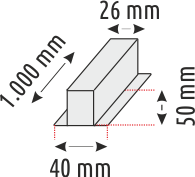 1 Mt. MAGNET ARMATÜR RAYLARI