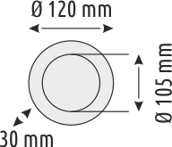 18W Ayarlanabilir  Backlight Yuvarlak Lüx Panel