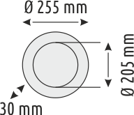 36W Ayarlanabilir  Backlight Yuvarlak Lüx Panel