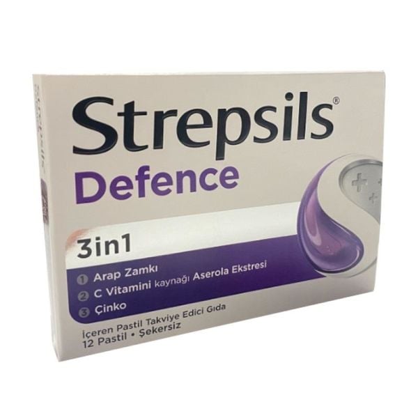 Strepsils Defence Takviye Edici Gıda 12 Pastil