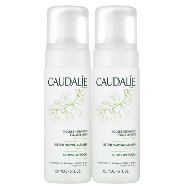 Caudalie İnstant Foaming Cleanser Temizleme Köpüğü 2x150ml