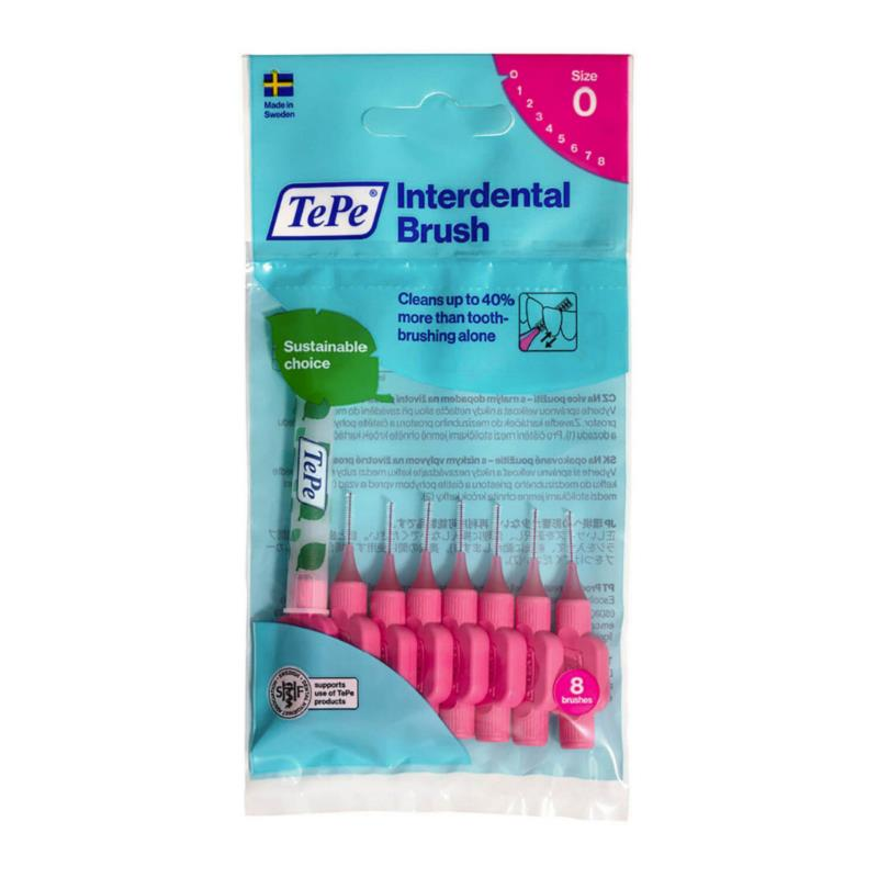 Tepe Arayüz Fırçası Pembe 0,4 mm