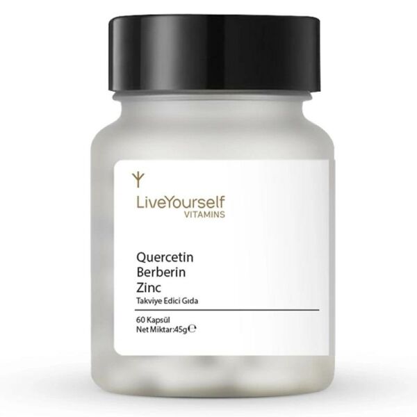 LiveYourself Quercetin Berberin Vulgaris İçeren Takviye Edici Gıda 60 Kapsül