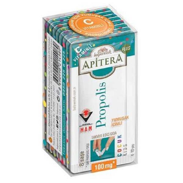 Balparmak Apitera Propolis Plus Çocuk C vitaminli Takviye Edici Gıda 8 Saşe