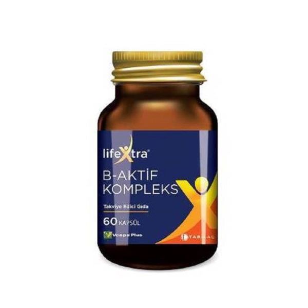 Lifextra B-Aktif Kompleks Vitamin B Kompleks Kapsül 60