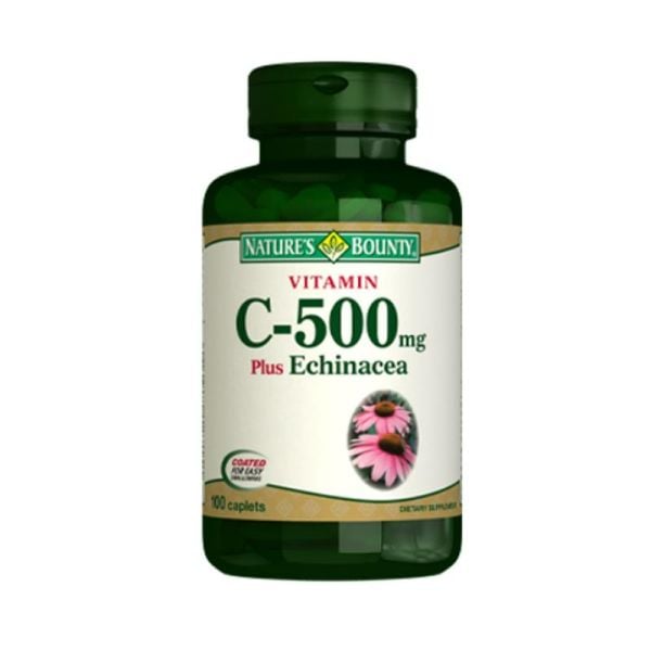 Natures Bounty Vitamin C-500 mg Plus Echinacea Takviye Edici Gıda 100 Tablet