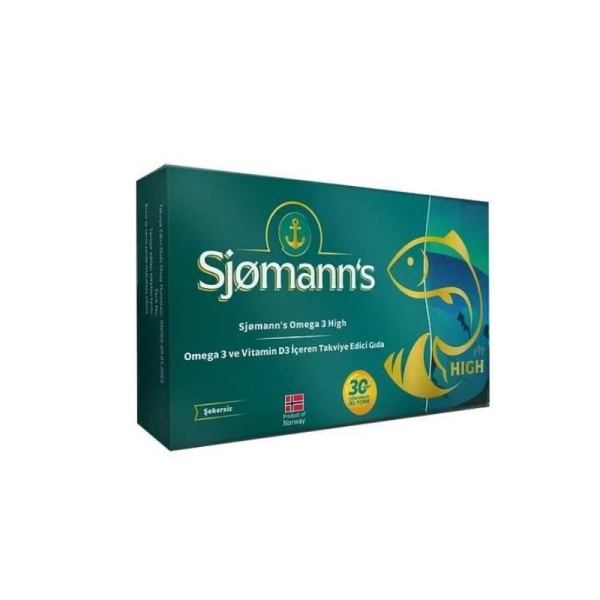 Sjomann's Vitamin D3, K2 30 Çiğnenebilir Jel Form