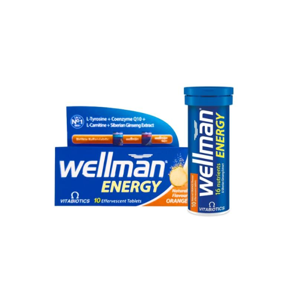 Vitabiotics Wellman Energy Portakal Aromalı 10 Efervesan Tablet