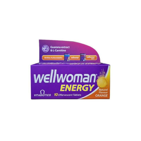 Vitabiotics Wellwoman Energy Portakal Aromalı 10 Efervesan Tablet