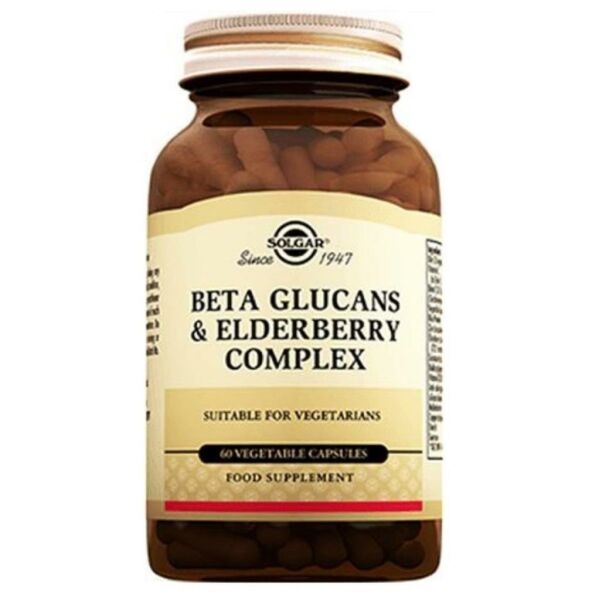 Solgar Beta Glucans & Elderberry Immune Complex 60 Kapsül
