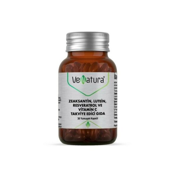 Venatura Zeaksantin Lutein Resveratrol Vitamin C 30 Yumuşak Kapsül