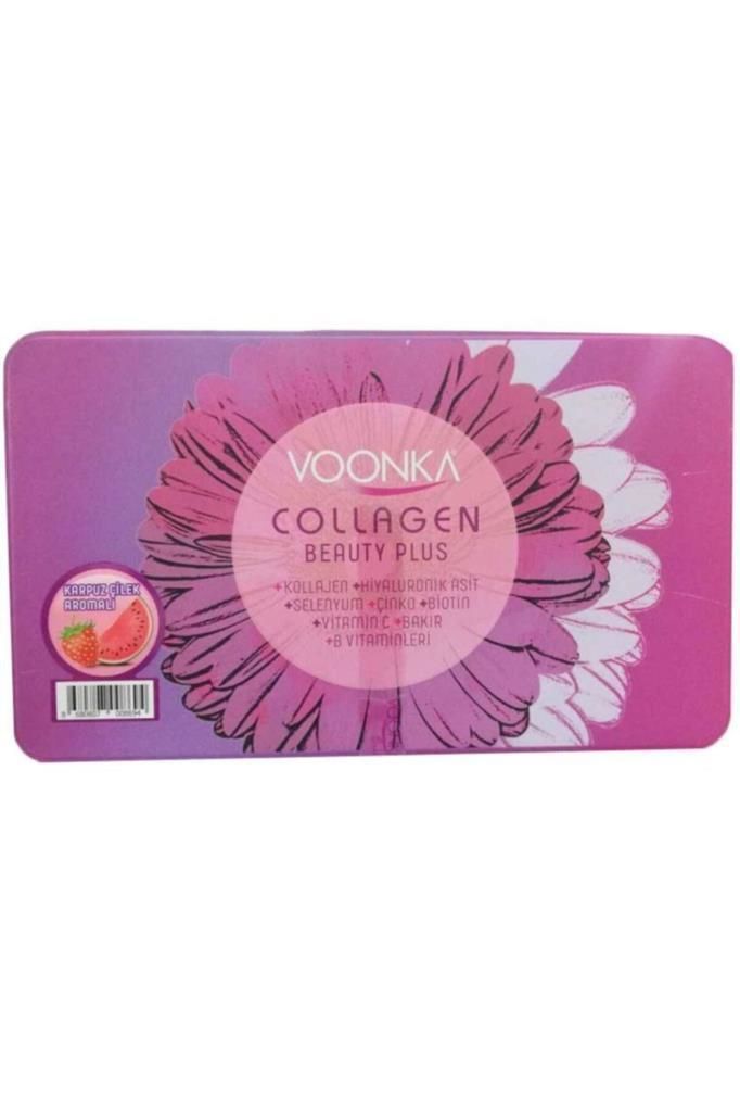 Voonka Collagen Beauty Plus Çilek Karpuz Aromalı 30 Saşe Yeni Kutu