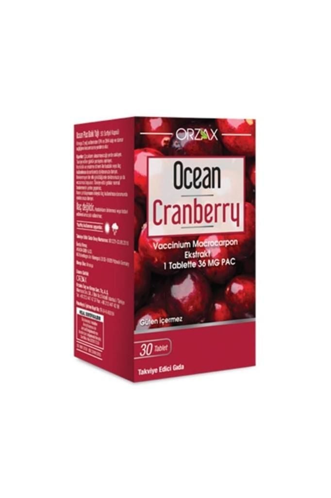 Orzax Ocean Cranberry Turna Yemişi Ekstresi 30 Tablet