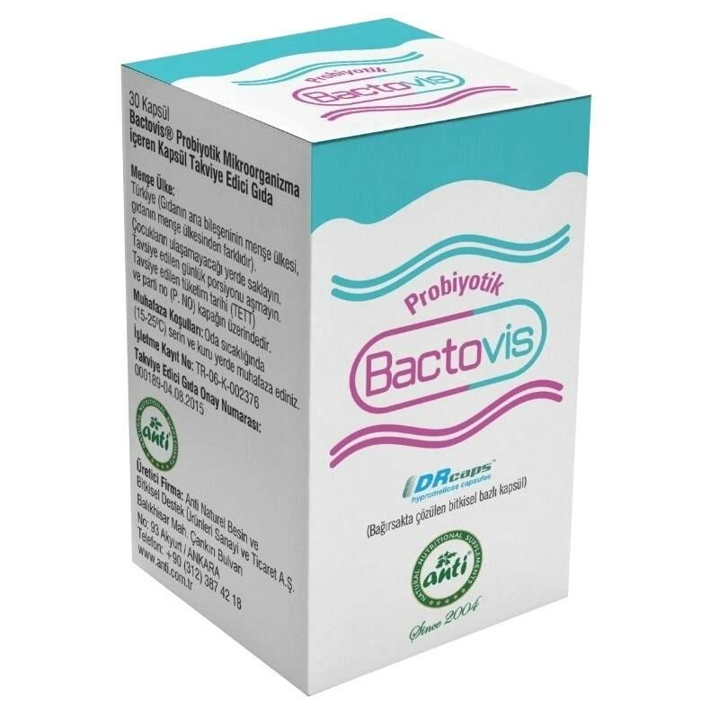 Bactovis Probiyotik Mikroorganizma İçeren Takviye Edici Gıda 30 Kapsül